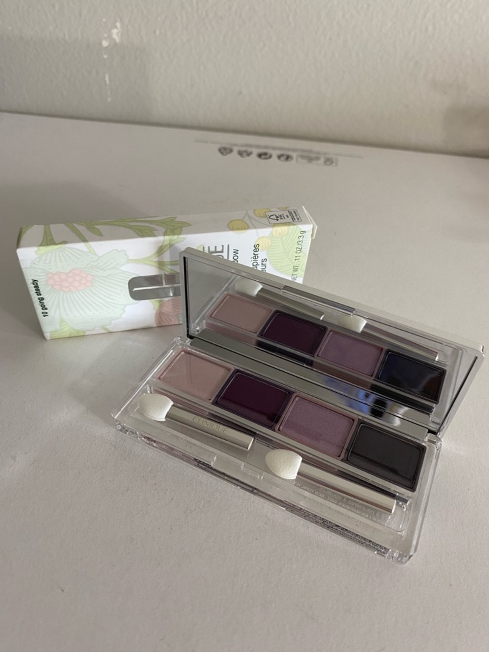 ~ 10 Going Steady ~ Clinique All About Shadow Quad, Full Size, 0.11 OZ / 3.3 g
